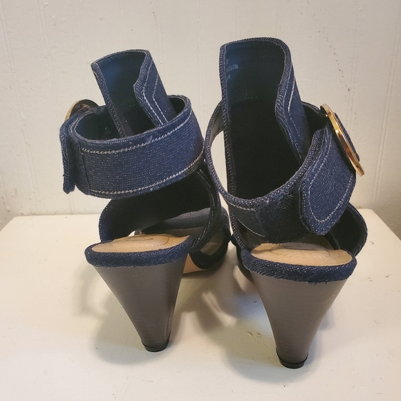 Denim Heels Women's Size 9 Comfort Est 1946 Brand - Picture 3 of 6